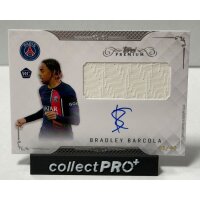 Bradley Barcola Relic Autogrammkarte 01/40 - Paris...