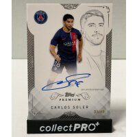 Carlos Soler Autogrammkarte 31/49 - Paris Premium Black...