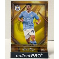 Julian Alvarez 46/50 Gold Drip - Manchester City Team Set...