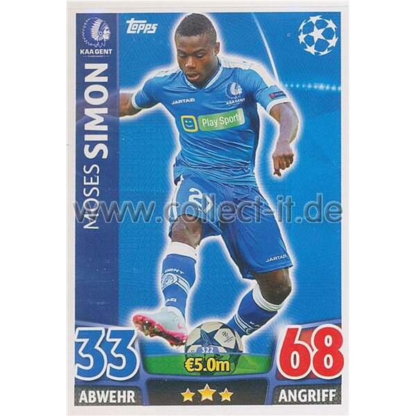 CL1516-322 - Moses Simon - Base Card