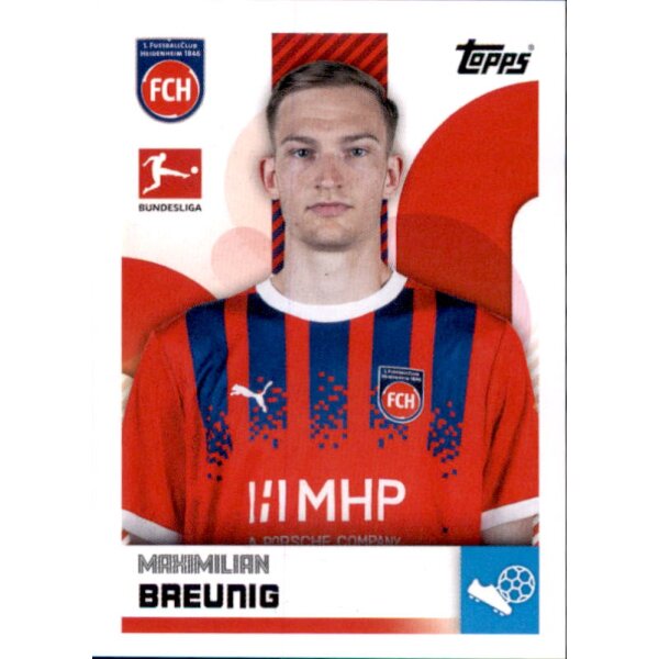 Sticker 182 - Maximilian Breunig - 1. FC Heidenheim 1846