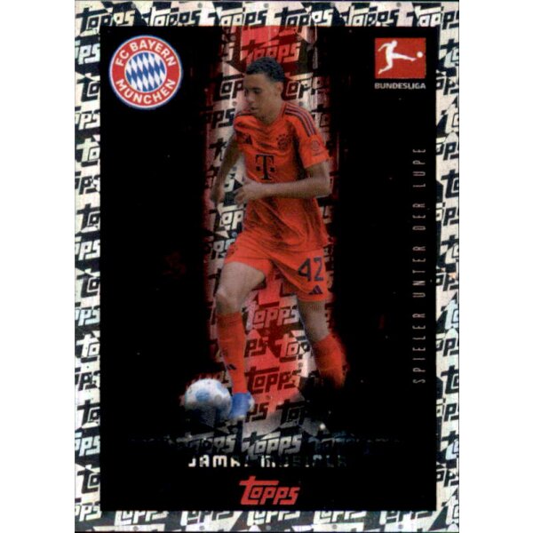 Sticker 348 - Jamal Musiala - FC Bayern München - Spieler Unter Der Lupe