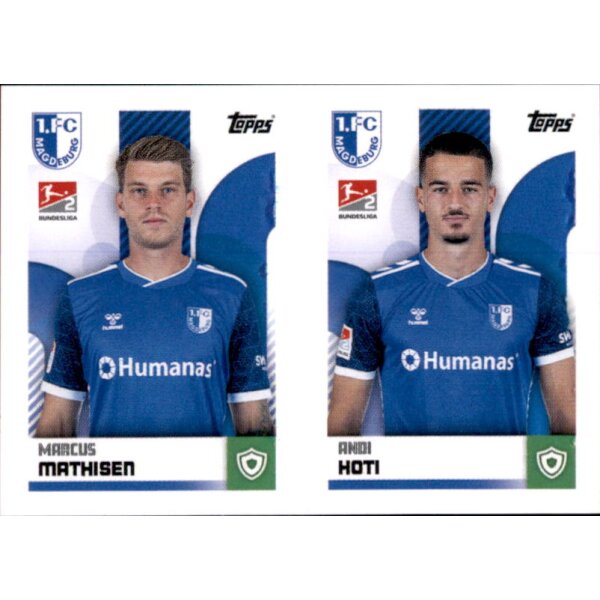 Sticker 485/486 - Marcus Mathisen/Andi Koti - 1. FC Magdeburg - 2.Bundesliga