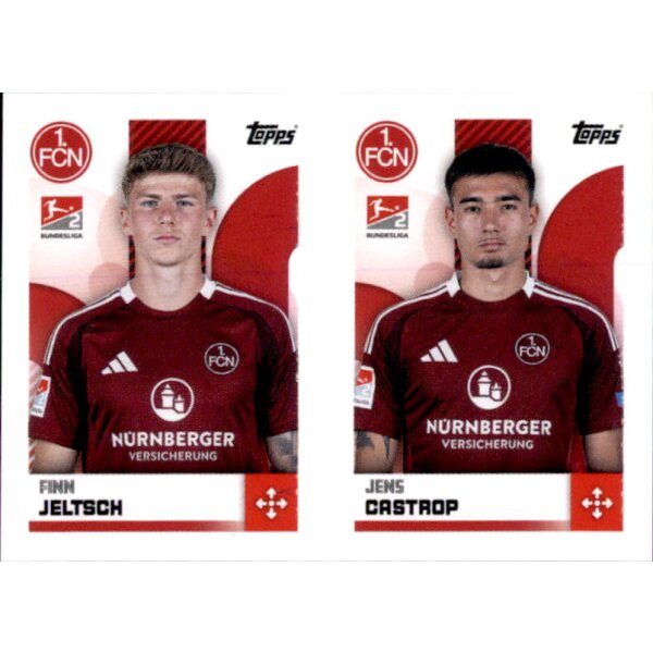 Sticker 495/496 - Finn Jeltsch/Jens Castrop - 1.FC Nürnberg - 2.Bundesliga