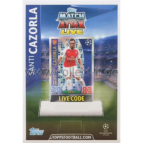 CL1516-P02 - Santi Cazorla - Live Code Karte