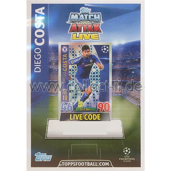 CL1516-P04 - Diego Costa - Live Code Karte