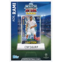 CL1516-P37 - Adil Rami - Live Code Karte