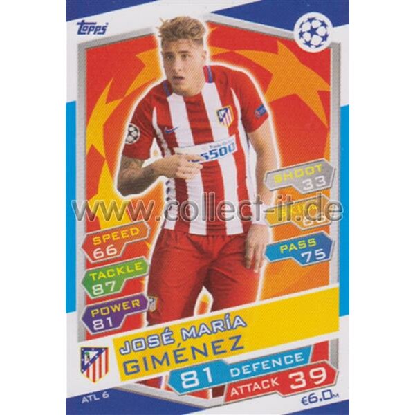 CL1617-ATL-006 - Jose Maria Gimenez - Club Atletico De Madrid