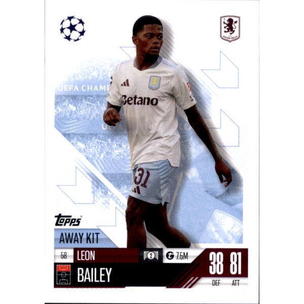 58 - Leon Bailey - Away Kit - 2024/2025