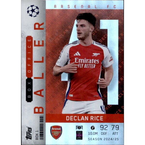 BOX1 - Declan Rice  - Box Office Baller Limited Edition - 2024/2025