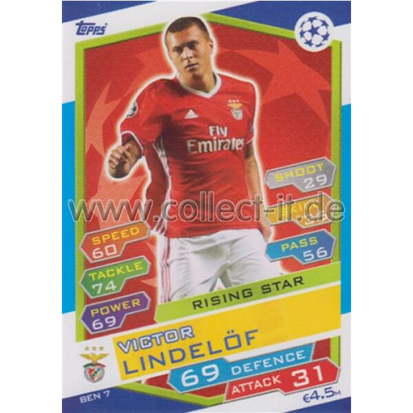 CL1617-BEN-007 - Victor Lindelöf - SL Benfica