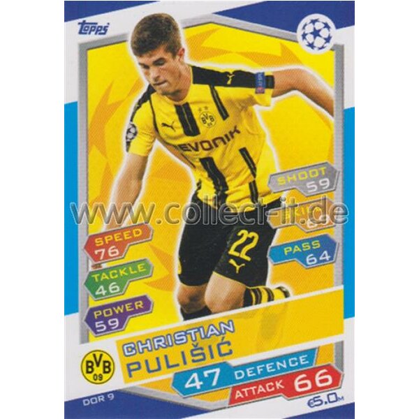 CL1617-DOR-009 - Christian Pulisic - Borussia Dortmund