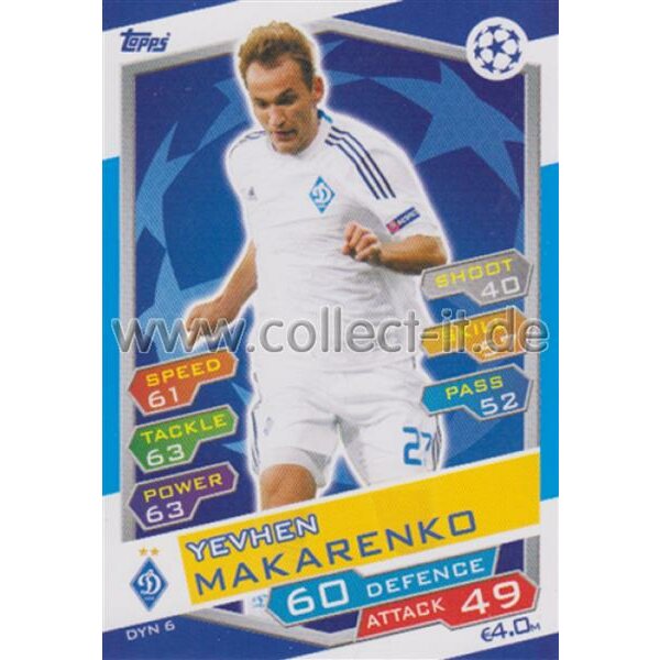 CL1617-DYN-006 - Yevhen Makarenko - FC Dynamo Kyiv