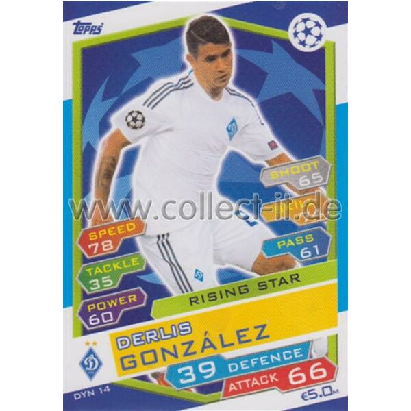 CL1617-DYN-014 - Derlis Gonzales - FC Dynamo Kyiv