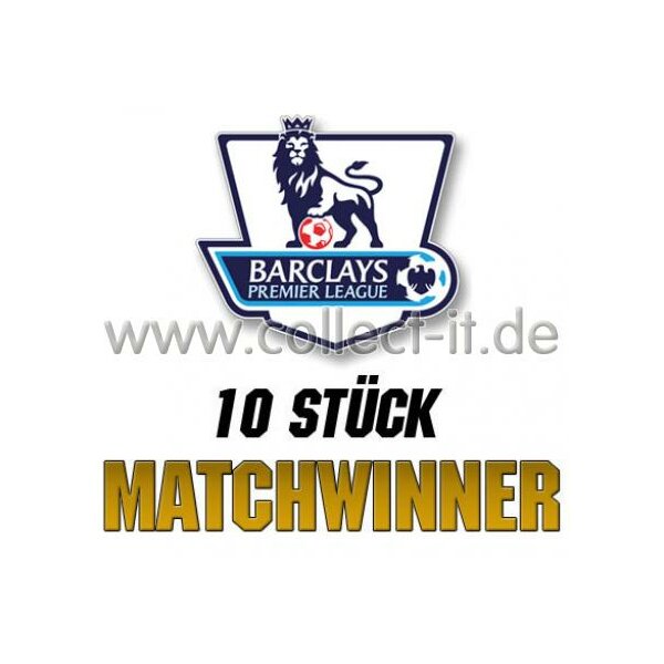 Match Attax Premier League - SAISON 2009/2010 - Sparangebot 1 - 10 verschiedene MATCHWINNER