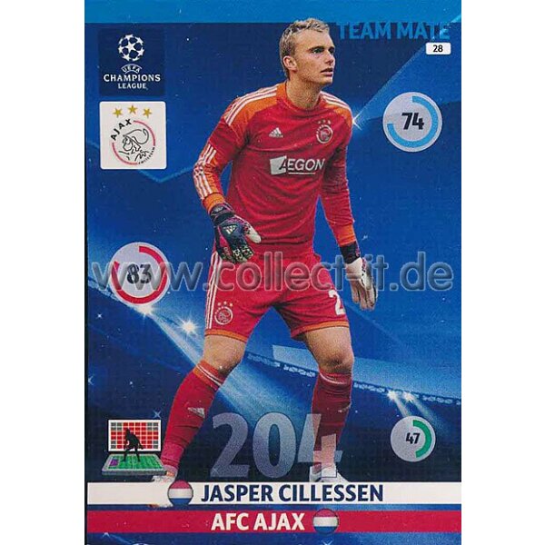 PAD-1415-028 - Jasper Cillessen - Base Card