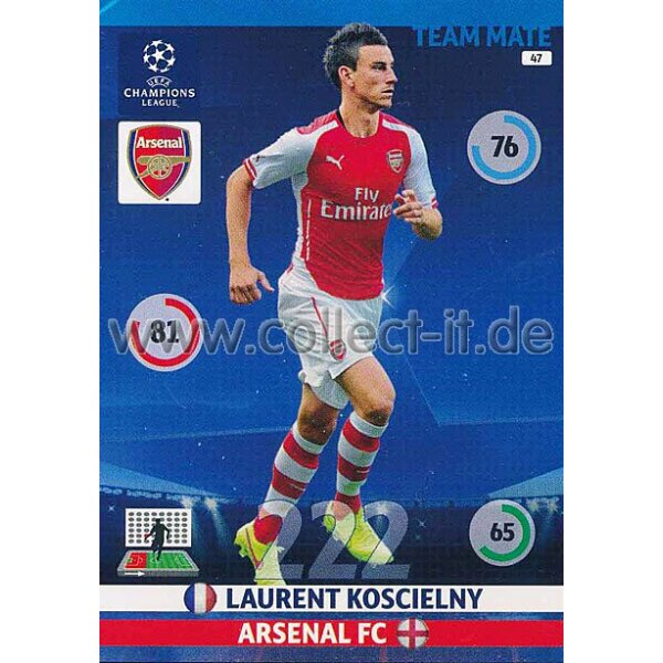 PAD-1415-047 - Laurent Koscielny - Base Card