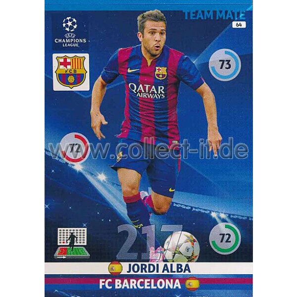 PAD-1415-064 - Jordi Alba - Base Card