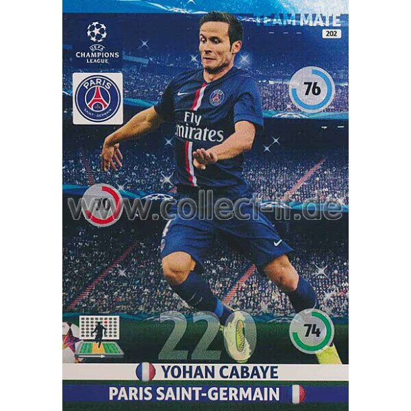 PAD-1415-202 - Yohan Cabaye - Base Card