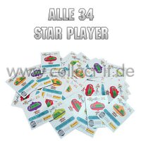 Panini EM 2012 Adrenalyn XL - Spar 6 - ALLE 34 Star Player