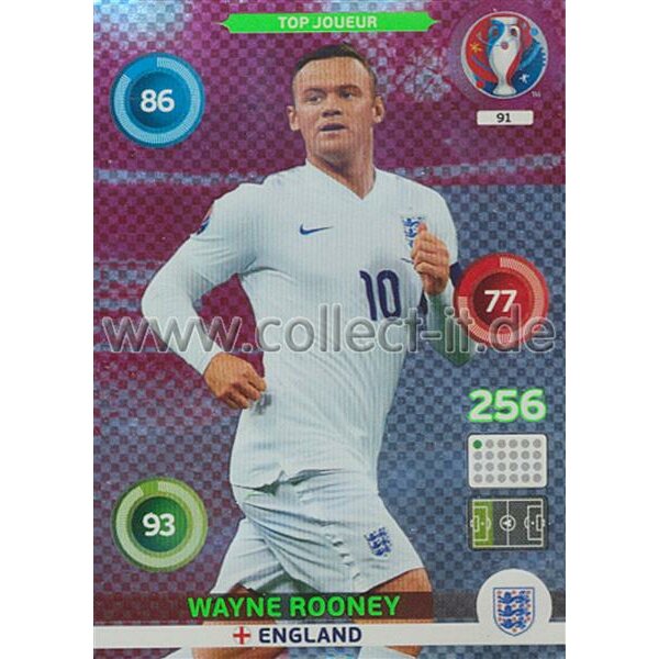 PAD-EM16-091 Top Joueur - Wayne Rooney