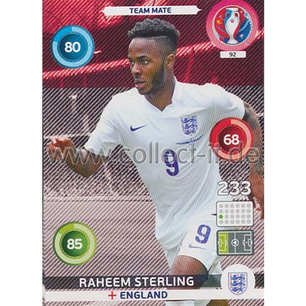 PAD-EM16-092 Team Mate - Raheem Sterling