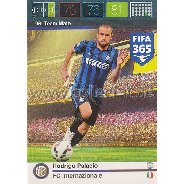 Fifa 365 Cards 2016 096 Rodrigo Palacio - Base Karte