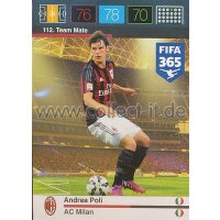 Fifa 365 Cards 2016 112 Andrea Poli - Base Karte