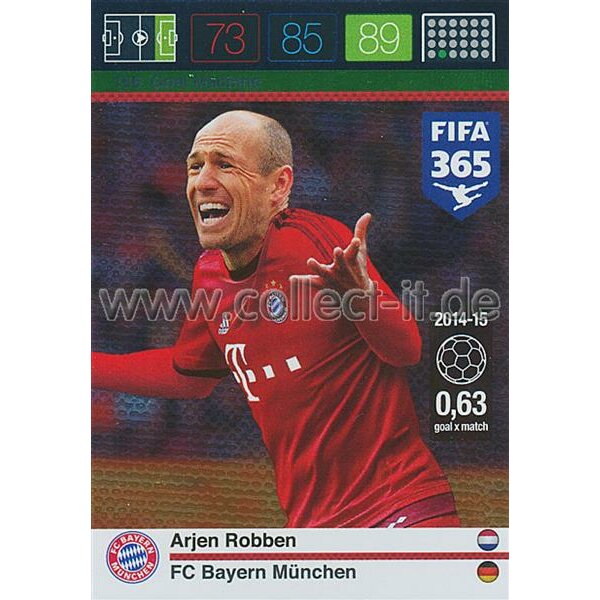 Fifa 365 Cards 2016 166 Arjen Robben - Goal Machine