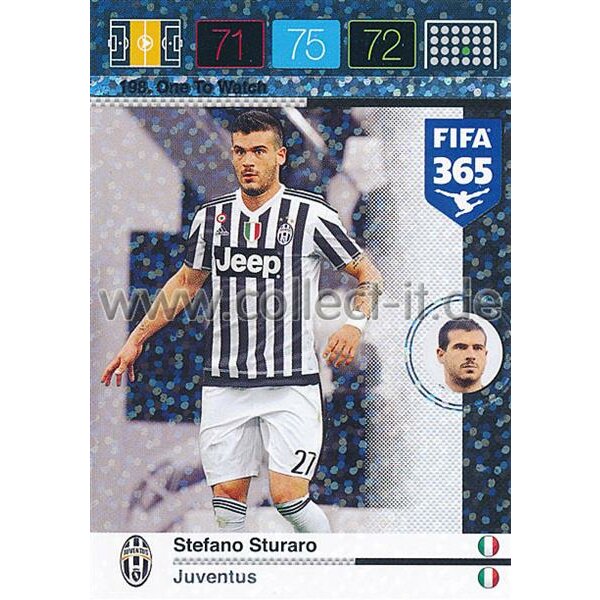 Fifa 365 Cards 2016 198 Stefano Sturaro - One to Watch