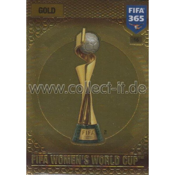 Fifa 365 Cards 2017 - 016 - FIFA Womens World Cup - FIFA Trophies