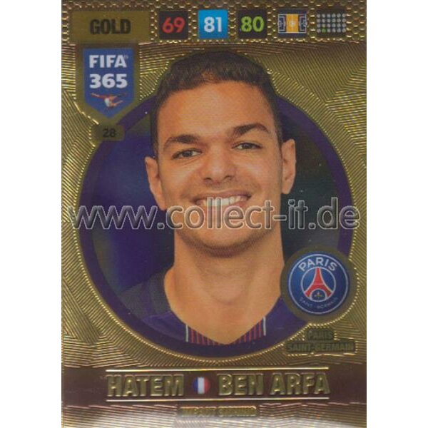 Fifa 365 Cards 2017 - 028 - Hatem Ben Arfa - Impact Signings - Paris Saint-Germain