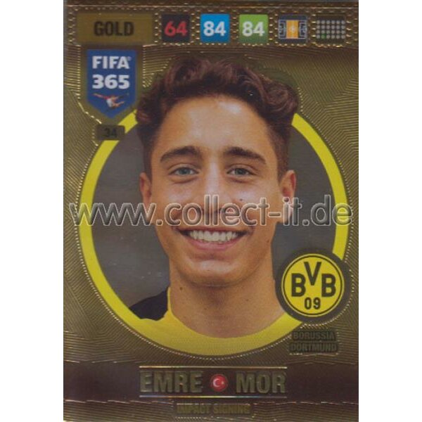 Fifa 365 Cards 2017 - 034 - Emre Mor - Impact Signings - Borussia Dortmund