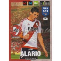 Fifa 365 Cards 2017 - 099 - Lucas Alario - Team Mates -...