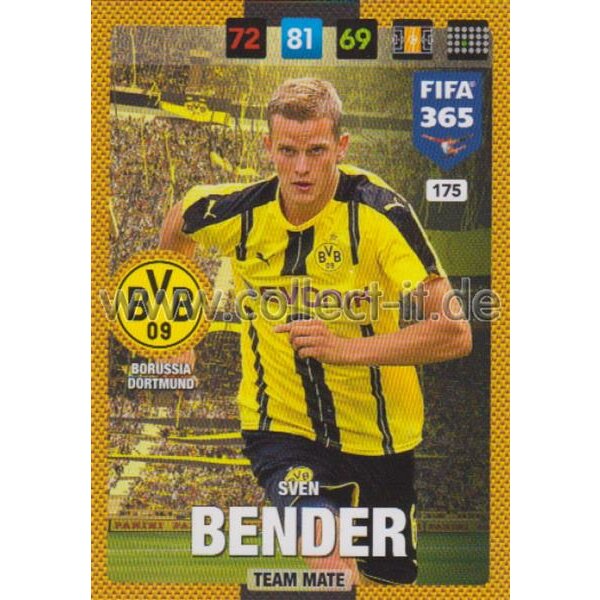 Fifa 365 Cards 2017 - 175 - Sven Bender - Team Mates - Borussia Dortmund