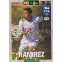 Fifa 365 Cards 2017 - 201 - Cristian Ramirez - Team Mates...