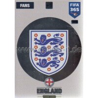 Fifa 365 Cards 2017 - 293 - Team Logo - Team Logo - England