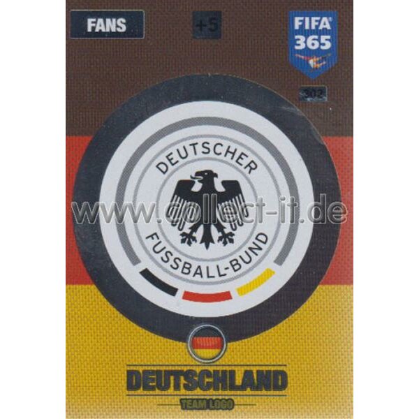 Fifa 365 Cards 2017 - 302 - Team Logo - Team Logo - Deutschland