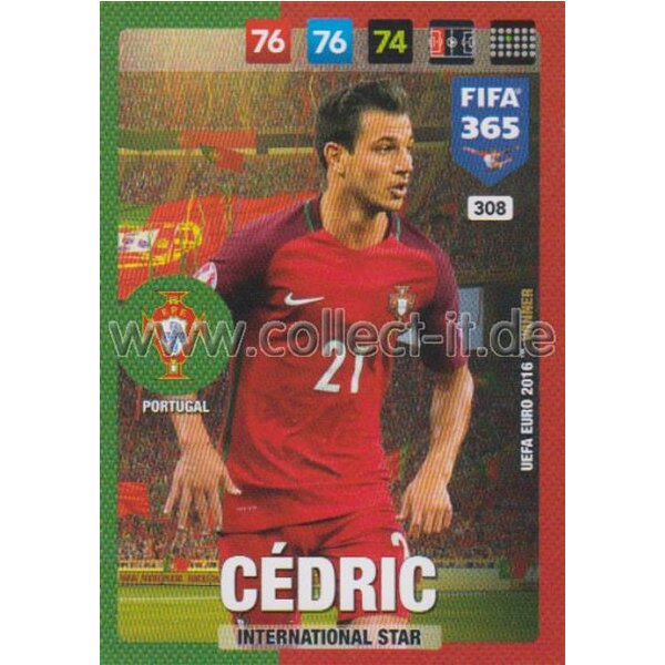 Fifa 365 Cards 2017 - 308 - Cedric - International Stars - Portugal