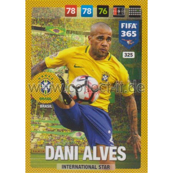 Fifa 365 Cards 2017 - 325 - Dani Alves - International Stars - Brasil