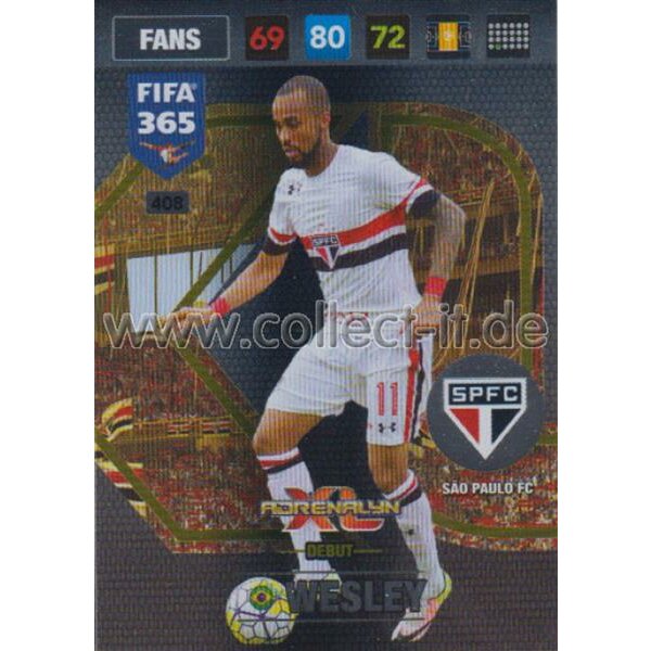 Fifa 365 Cards 2017 - 408 - Wesley - Axl - Veterans - Sao Paulo FC