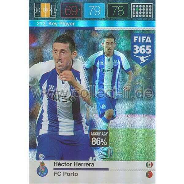 Fifa 365 Cards 2016 212 Hector Herrera - Key Player