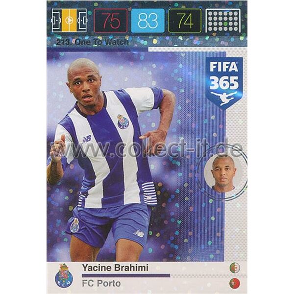 Fifa 365 Cards 2016 213 Yacine Brahimi - One to Watch