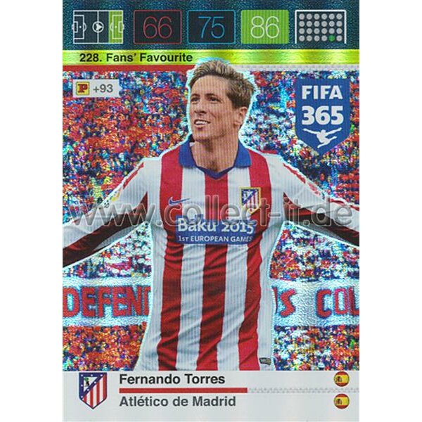 Fifa 365 Cards 2016 228 Fernando Torres - Fans Favourites