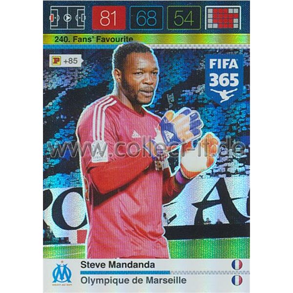 Fifa 365 Cards 2016 240 Steve Mandanda - Fans Favourites