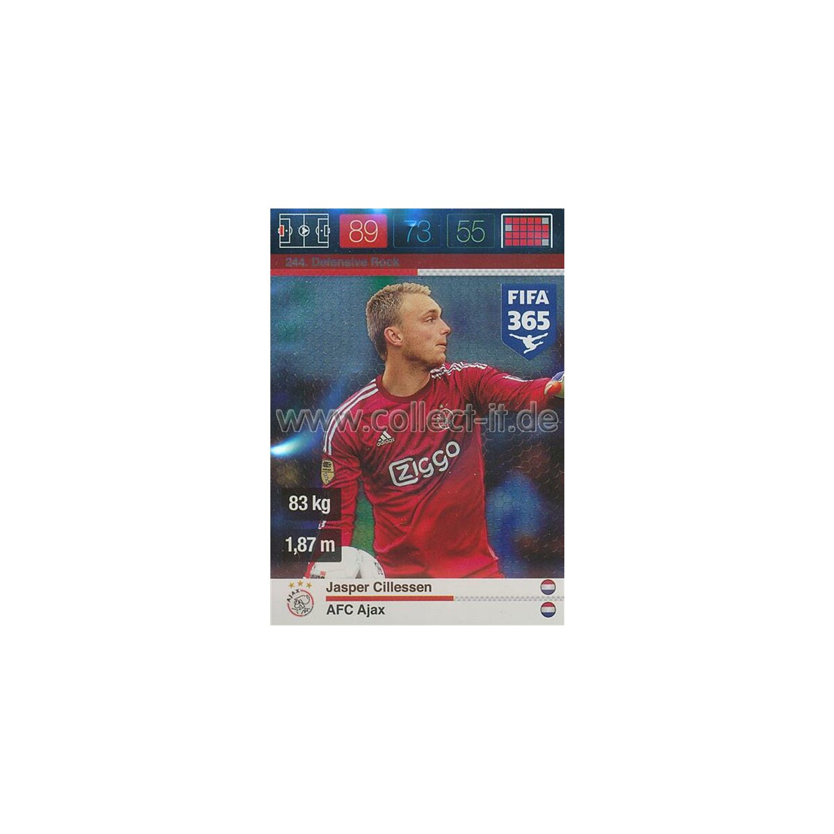 Fifa 365 Cards 2016 244 Jasper Cillessen Defensive Rocks 1 99