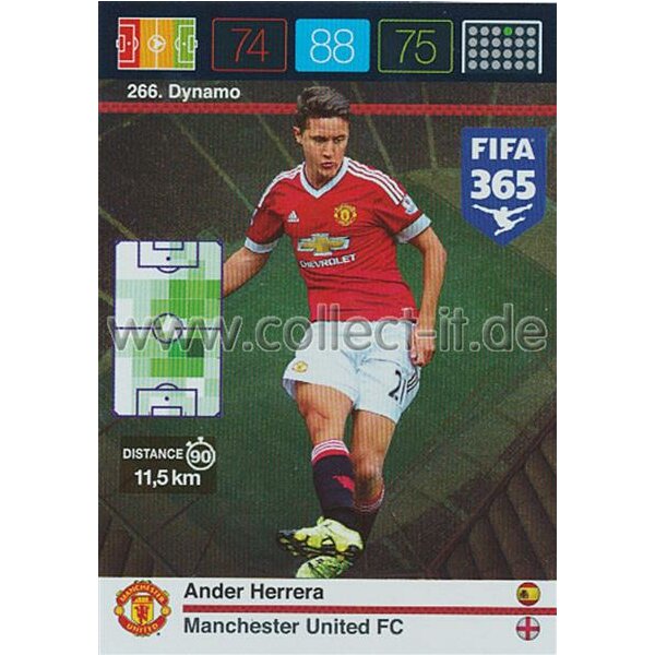 Fifa 365 Cards 2016 266 Ander Herrera - Dynamos