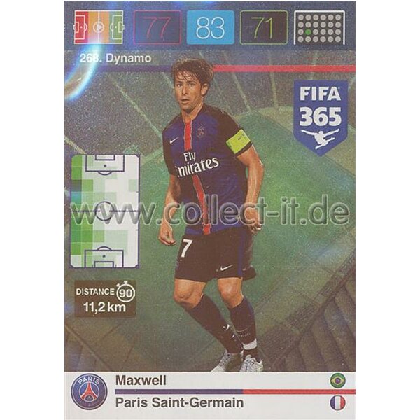 Fifa 365 Cards 2016 268 Maxwell - Dynamos