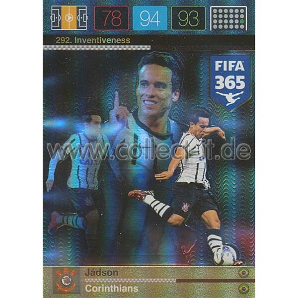 Fifa 365 Cards 2016 292 Jadson - Inventiveness