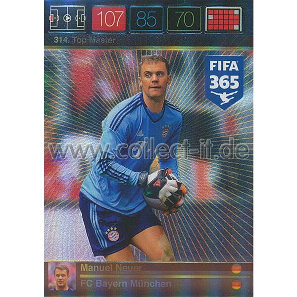 Fifa 365 Cards 2016 314 Manuel Neuer - Top Masters